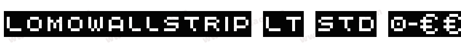LomoWallStrip LT Std 0字体转换